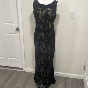 Black and silver lace dress!